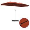 vidaXL Garden Parasol Terracotta 385 x 209 x 244 cm Polyester