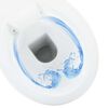 vidaXL Rimless Toilet 7 cm Extra Height Soft Close Ceramic White