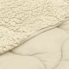 vidaXL Winter Duvet Cream 140 x 200 cm Microfiber and Teddy fleece