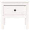 vidaXL Side Tables 2 pcs White 50x50x49 cm Solid Wood Pine