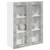 vidaXL Hanging Cabinet Concrete Grey 80 x 31 x 100 cm Engineered Wood