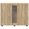 vidaXL Sideboard Sonoma oak 55.5 x 29 x 100 cm Engineered Wood