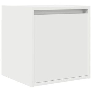 vidaXL Wall-Mounted Bedside Cabinet White 38x34x40 cm