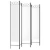 vidaXL 6-Panel Room Divider White 240x200 cm Fabric
