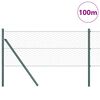 vidaXL Fence Post Grey 100 x 0.6 m (36 mm mesh) Steel and PVC