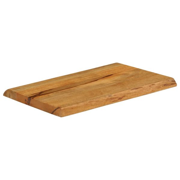 vidaXL Table Top 70x40x3.8 cm Live Edge Solid Wood Mango