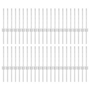 vidaXL Fence Post 44 pcs Silver 80 cm Steel