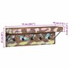 vidaXL Coat Rack with Shelf Brown 73 x 19 x 23 cm Solid Reclaim wood