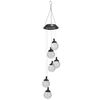 HI Solar LED Deco-Light Crackle Glass 6 Bulbs