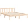 vidaXL Bed Frame without Mattress Small Double Solid Wood Pine