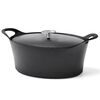 CUISINOX Cast Iron Casserole Enamelled 3.9 L 29 cm Oval Black