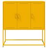 vidaXL Highboard Mustard Yellow 100.5x39x107 cm Steel