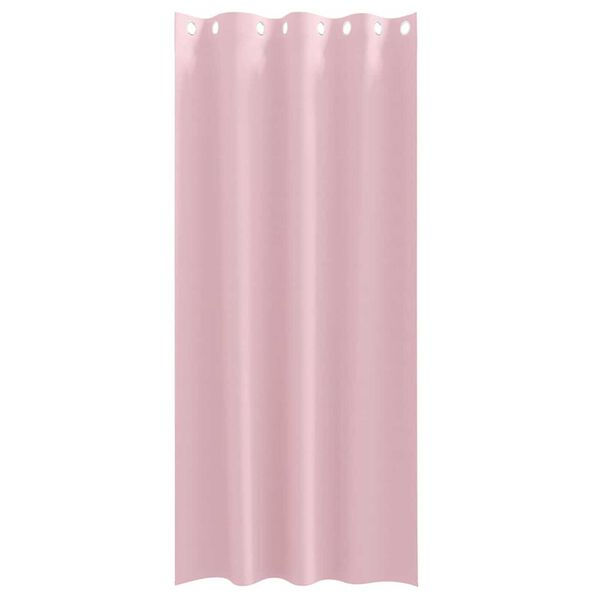 vidaXL Blackout Curtains with Rings 2 pcs Baby Pink 260 x 140 cm