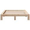 vidaXL Bed Frame without Mattress 150x200 cm King Size Solid Wood Pine