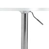 vidaXL Bar Table White 50x50x90 cm Engineered Wood and Chromed Steel
