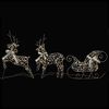 vidaXL LED Reindeers with 60 LEDs 3 pcs Warm White PET