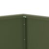 vidaXL Planter 2 pcs Olive Green 50 x 50 x 40 cm Steel