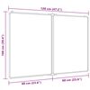 vidaXL Magnetic Whiteboard Foldable 120x100x1.7 cm Aluminium