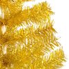 vidaXL Artificial Pre-lit Christmas Tree with Ball Set Gold 240 cm PET