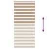 vidaXL Zebra Blind Sand Brown 100x200 cm Fabric Width 95.9 cm Polyester