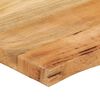 vidaXL Table Top 100x60x2.5 cm Live Edge Solid Wood Mango