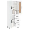 vidaXL Highboard White 69.5x34x180 cm Engineered Wood