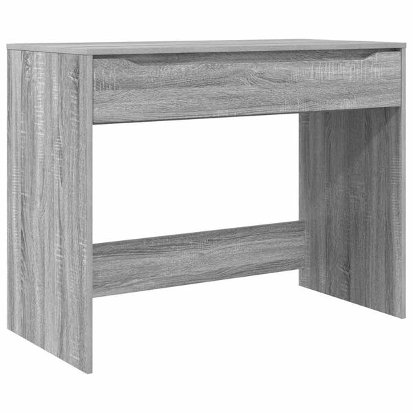 vidaXL Desk with Drawer Grey Sonoma 100 x 50 x 78 cm Engineered Wood