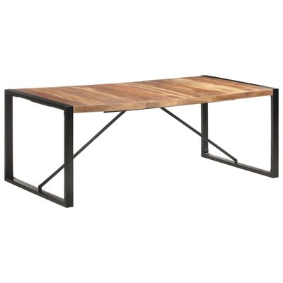 vidaXL Dining Table 200x100x75 cm Solid Wood with Sheesham Finish