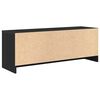 vidaXL TV Cabinet Black Oak 102x30x37.5 cm Engineered Wood