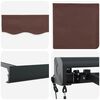 vidaXL Automatic Retractable Awning Brown 300x250 cm