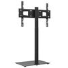vidaXL Corner TV Stand 1-Tier for 32-65 Inch Black