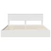 vidaXL Storage Bed with Headboard White 200 x 200 cm Engineered Wood