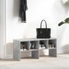 vidaXL Shoe Rack Stackable Concrete Grey 89.5x30x40 cm