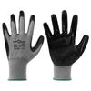 vidaXL Work Gloves 12 pcs Grey and Black 11 / XXL Polyester