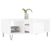 vidaXL Coffee Table High Gloss White 90x50x36.5 cm Engineered Wood