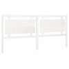 vidaXL Bed Headboard White 205.5x4x100 cm Solid Pine Wood