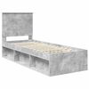 vidaXL Bed Frame Concerte Grey 75 x 190 cm Solid Pine Wood