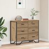 vidaXL Chest of Drawers 2 pcs Artisan Oak 91 x 35.5 x 74.5 cm