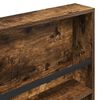 vidaXL Magazine Rack Smoked Oak 60 x 12 x 70 cm Engineered Wood