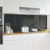 vidaXL Kitchen Backsplash 2 pcs Dark Grey 90 x 60 cm Tempered Glass