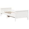 vidaXL Bed Frame with Headboard White 80 x 200 cm Engineered Wood