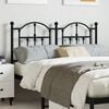 vidaXL Metal Replace Headboard Black 120 cm