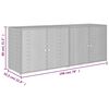 vidaXL Garden Storage Cabinet Grey 198x55.5x80 cm Poly Rattan