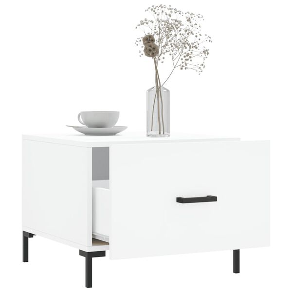 vidaXL Coffee Tables 2 pcs White 50x50x40 cm Engineered Wood