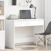 vidaXL Desk with Drawer White 100 x 50 x 78 cm Engineered Wood