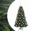vidaXL Artificial Christmas Tree with Bauble 120 cm 150 LEDs