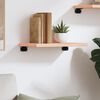 vidaXL Wall Shelf 40x20x2 cm Untreated Solid Wood Oak