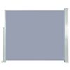 vidaXL Retractable Side Awning 120 x 300 cm Grey