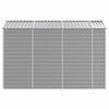 vidaXL Garden Shed Light Grey 191x300x198 cm Galvanised Steel