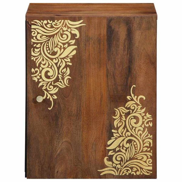 vidaXL Wall Cabinet Honey Brown 38 x 33 x 48 cm Solid Mango Wood